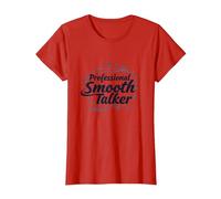 Rizzler Professional Smooth Talker Cadeau Amusant T-Shirt, Femme, Rouge, 3XL