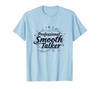 Rizzler Professional Smooth Talker Cadeau Amusant T-Shirt, Homme, Bleu Céleste, M