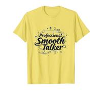 Rizzler Professional Smooth Talker Cadeau Amusant T-Shirt, Homme, Citron, 3XL