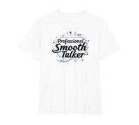 Rizzler Professional Smooth Talker Cadeau Amusant T-Shirt, Homme Grandes Tailles, Blanc, 4X Tall
