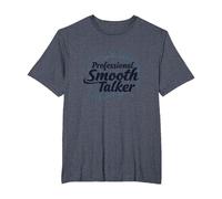 Rizzler Professional Smooth Talker Cadeau Amusant T-Shirt, Homme Grandes Tailles, Bleu Chiné, 4X Tall
