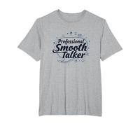 Rizzler Professional Smooth Talker Cadeau Amusant T-Shirt, Homme Grandes Tailles, Gris Chiné, 3X Tall