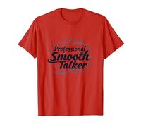 Rizzler Professional Smooth Talker Cadeau Amusant T-Shirt, Homme, Rouge, 3XL