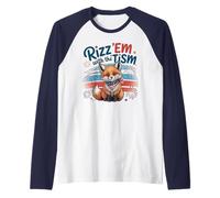 Rizzler RIZZ'EM avec TISM Patriotism Fox Mom Pride Support Manche Raglan