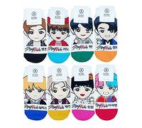 RJ Design Women's Kpop [Stray kids] Cartoon Character Socks- 8 Pairs set- Made in Korea, Multicolore, taiile:230~255mm