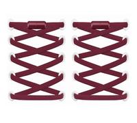 RJ-Sport (2 paires de lacets élastiques avec fermeture rapide, système de laçage rapide pour un confort unique et un maintien solide, avec capsules métalliques sans nouage, bordeaux)