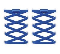 RJ-Sport (2 paires de lacets élastiques avec fermeture rapide, système de laçage rapide pour un confort unique et un maintien solide, avec capsules métalliques sans nouage, bleu de Prusse)