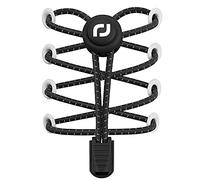 RJ-Sport Lacets élastiques avec fermeture rapide - Système de laçage rapide pour un confort unique et un maintien solide (noir réfléchissant*2)
