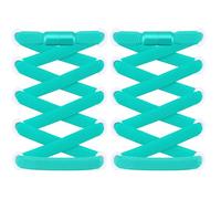 RJ-Sport Lot de 2 paires de lacets plats sans nouage - Lacets élastiques avec fermeture rapide - Système de laçage rapide pour un confort unique et un maintien solide - Avec capsules métalliques
