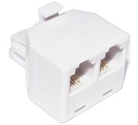 RJ11 4 Fils 2 Voies Adaptateur Deux RJ11 Femelles vers RJ11 Fiche Diviseur [2 Way]