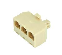 RJ11 6P4C Câble téléphonique 1 mâle vers 3 femelles Adaptateur T modulaire