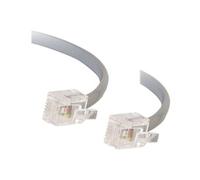 C2G 5m RJ11 6P4C Straight Modular Cable câble de signal Gris