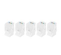 Rj11 Keystone Jack, Keystone Rj11 5Pcs Module CAT3 Cat3 Keystone Jack RJ11 4 Modules Téléphoniques D'appel Information Composant électronique Port Unique CAT3 Prise Téléphonique