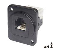 RJ11 Panel Mount Phone Adapter Cat3 RJ11 6P4C Female to Crimp Terminals Seamless Connector Module,Panel XLR Panel/D Panel Mount,for Phone Fax Modem