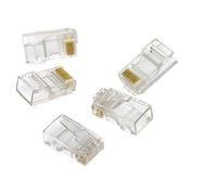 RJ12 6P6C Réseau Modulaire en Plastique Câble Ethernet Câble Adaptateur Connecteur pour Câble Ruban 20 pcs Rentable Et DurableAgréable et habile