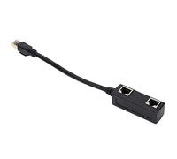 RJ45 1, Répartiteur Ethernet Pratique Stable Fiable vers 2 Ports Adaptateurs Câble CAT8 à Haute Vitesse pour Noir