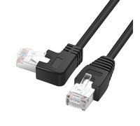 RJ45 90 Degree Ethernet Cable Cat6 RJ45 Male Right Angle Network Patch Cord Choose From Multiple Angle Lengths (Right Angle,2M/6.6FT)