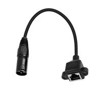 RJ45 Adapter Cable, Female Network Connector, Ethernet Audio Extension Controller Converter Accessories for Stage, Home, Office, Workshop, Studio