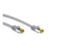 RJ45 Câble de Liaison, S/FTP (PiMF), avec CAT 7 Câble en Vrac, Gris, 0.5m Longueur
