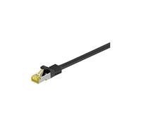 Rj45 Câble Patch, Cat 6a S/ftp (pimf), 500 Mhz, Avec Cat 7 Câble Brut, Noir, Gaine De Câble Lszh séns Halogène, Cuivre, Connecteur Rj45 (cat 6a). Longueur De Câble 30 M