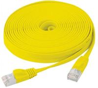 exertis Connect - Cordon de raccordement - RJ-45 (M) pour RJ-45 (M) - 10 m - U / FTP (Paire torsadée blindée) - CAT 6 - intérieur, sans crochet, plat