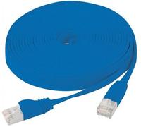 RJ45 - câble plat - CAT U/FTP - SNG - 5m - 250 MHz - 100 ohms - cuivre - Bleu