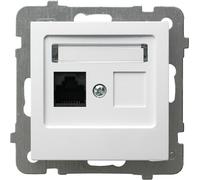 RJ45 Cat. 5e Prise USB simple sans cadre Blanc OSPEL AS