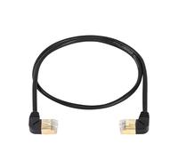 RJ45 Cat8 Ethernet Cable,90 Degree Male to Male High Speed Cat8 Network Cable,40Gbps 2000MHz SFTP for Router,Modem and Server(Left to Right)