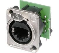 RJ45 connecteur de données série etherCon® D Neutrik NE8FDH-C5E RJ45 femelle, coudé NE8FDH-C5E Pôle: 8P8C nickel 1 pc(s)