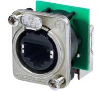 RJ45 connecteur de données série etherCon® D Neutrik NE8FDP-R RJ45 femelle, coudé Pôle: 8P8C nickel 1 pc(s)
