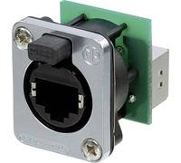 RJ45 connecteur de données série etherCon® D Neutrik NE8FDP-SE RJ45 femelle, droit Pôle: 8P8C noir 1 pc(s)