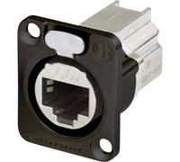 RJ45 connecteur de données série etherCon® D Neutrik NE8FDX-P6-B RJ45 femelle, droit Pôle: 8P8C noir 1 pc(s)