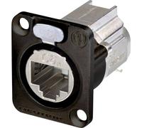 RJ45 connecteur de données série etherCon® D Neutrik NE8FDX-Y6-B RJ45 femelle, droit Pôle: 8P8C noir 1 pc(s)