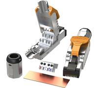 Rj45 Connectors Cat6A (12 Pack) Shielded Metal Die-Cast Field Modular Termination Plug 10G Easy Internet Tool Free Plugs For Cat6A Up To 22Awg Solid Bulk S/Ftp Ethernet Cable[SHU8274564]