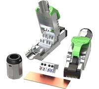 Rj45 Connectors Cat6A (6 Pack) Shielded Metal Die-Cast Field Modular Termination Plug 10G Easy Internet Tool Free Plugs For Cat6A Up To 22Awg Solid Bulk S/Ftp Ethernet Cable [SHU8274566]
