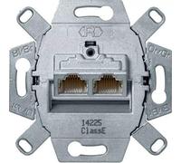 RJ45 doble, Cat. 6 / Clase E