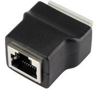 RJ45 femelle avec connexion enfichable TRU COMPONENTS 1243970 RJ45 embase femelle, verticale noir 1 pc(s)