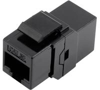 RJ45 femelle double TRU COMPONENTS 1425900 RJ45 Cat5e Adaptateur/prolongateur droit noir 1 pc(s)