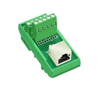 RJ45 femelle vers bornier RJ45 panneau de brassage horizontal répartiteur RJ 45 adaptateur RJ45 montage sur rail DIN
