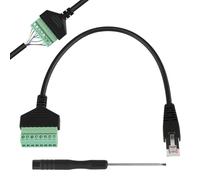 RJ45 Mâle Borne à Vis 8P 8C à 8Pin Femelle Boulon Vis Type Bornes Ethernet Network Pluggable Type Jack Plug pour CCTV AV UTP DVR Cat5/6/7