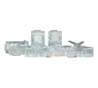 RJ45 Modular plug (8P8C) universal, CAT 6, unshielded, AWG 26-24, 100 pieces