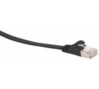 RJ45 Patch Cable U/UTP, m. CAT.7 Rohkabel, 15 m, schwarz
