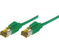 Rj45 Patch On Cat7 Cable S/ftp Lszh Snagless Green - 3 M