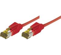 Rj45 Patch On Cat7 Cable S/ftp Lszh Snagless Red - 3 M