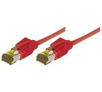 Rj45 Patch On Cat7 Cable S/ftp Lszh Snagless Red - 7,5 M