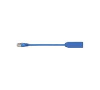 RJ45 réseau informatique Adaptateur [1x RJ45 mâle - 1x RJ45 femelle] 20.00 cm bleu