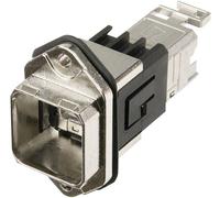 RJ45-Set de bride Variante 14 Telegärtner J80020A0011 RJ45 embase femelle de chassis Pôle: 8P8C méta