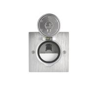 RJ45 SOL CARRE INOX BROSSE