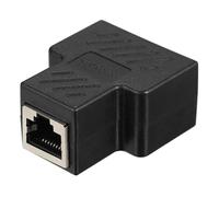 RJ45 Splitter Connecteurs Adaptateur 1 à 2 Ethernet Splitter Coupleur Double Prise Interface Contact Modulaire Fiche Connect Réseau