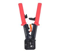 RJ45 Trial d'état passe par Cat6 Cat5e Ethernet Wire Crumper Steel Electrical pour tous les besoins de câblage du réseau (Rouge)